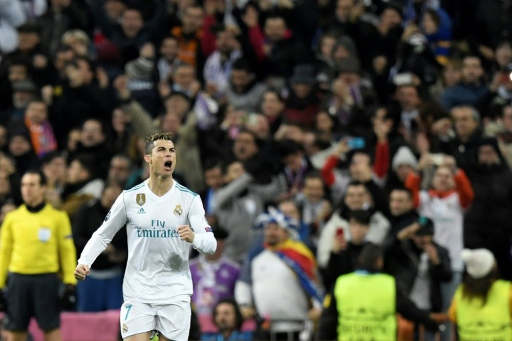 Cristiano Ronaldo lifted Real Madrid over PSG. AFP
