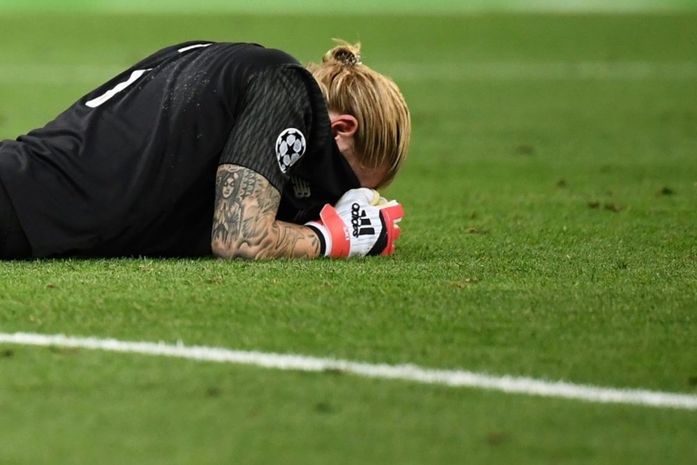 Karius volvió a ser titular con el Liverpool. AFP