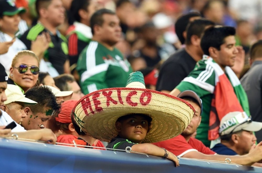 Mexicos fans cheer at the MetLife Stadium in East Rutherford, New Jersey, on July 19, 2015