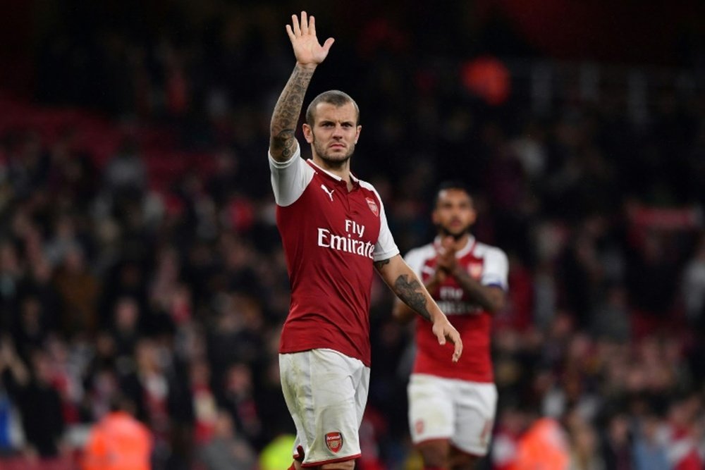 Jack Wilshere's contract expires at the end of the season. AFP