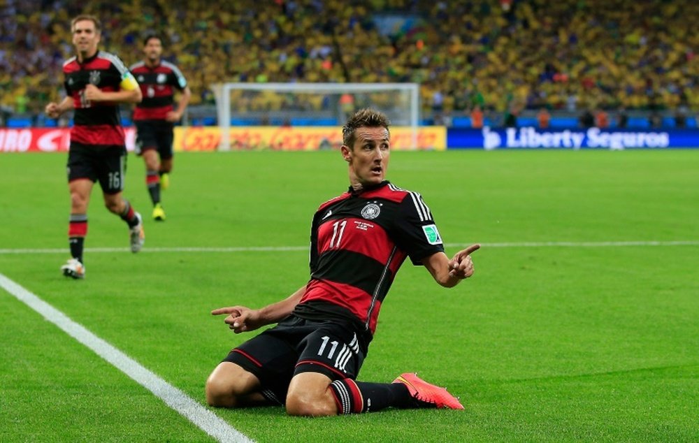 Miroslav Klose, the all-time top scorer at World Cup finals with 16 goals, will be on the Germany bench for the first time against San Marino as he begins his coaching career