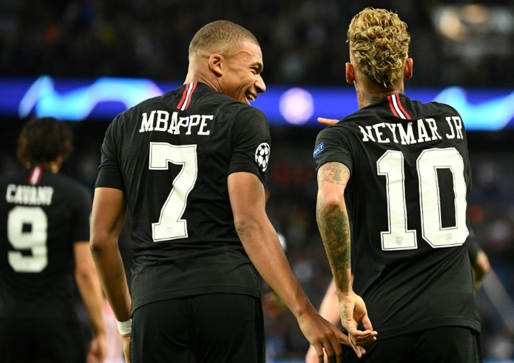 Mbappe and Neymar. AFP