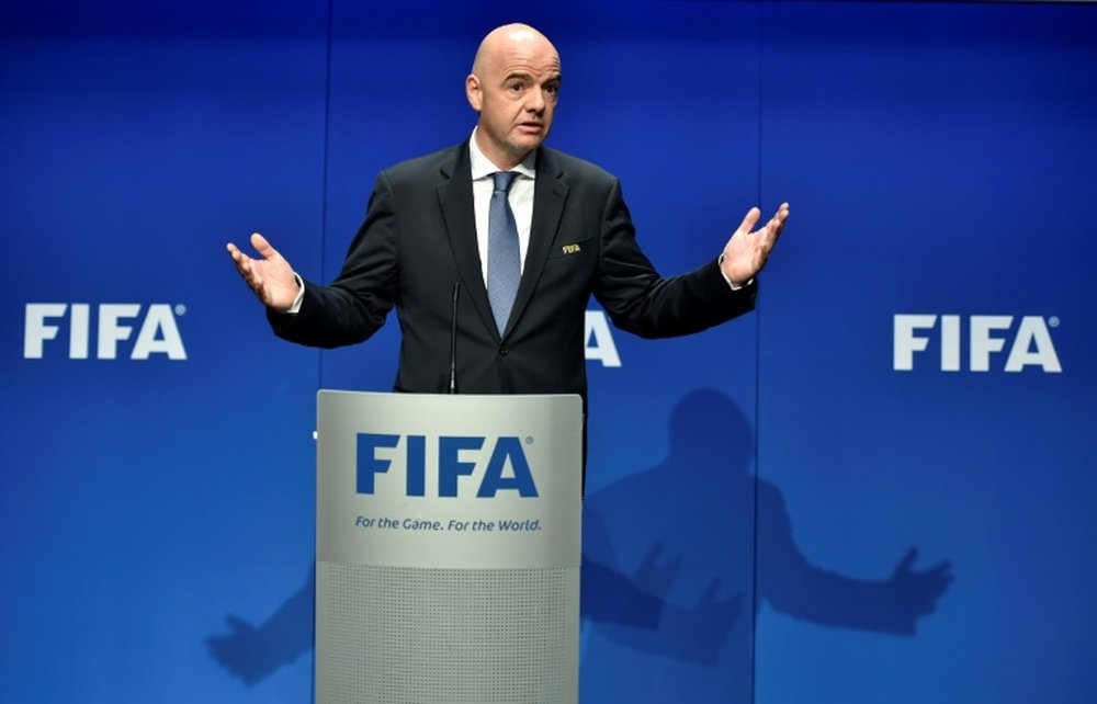 FIFA president Infantino assures the basic format of the FIFA world cup will remain similar. AFP