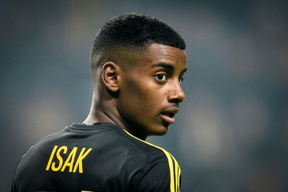 Swedish striker Alexander Isak has joined Bundesliga side Borussia Dortmund. AFP