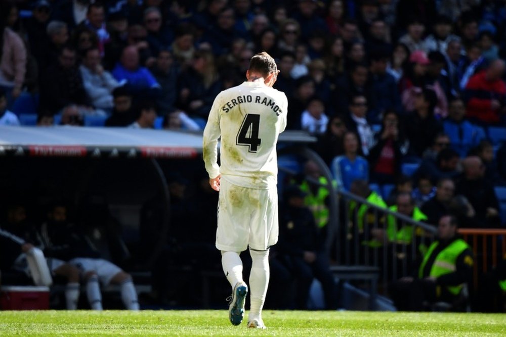En cas de bonne offre, Sergio Ramos pourrait quitter le Real. AFP