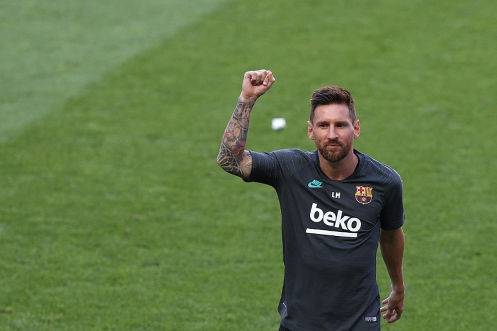 Mascherano elogió a Lionel Messi. AFP