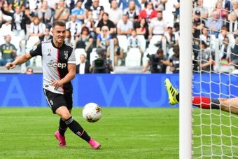 La Juventus annuncia la rescissione del contratto di Ramsey. AFP