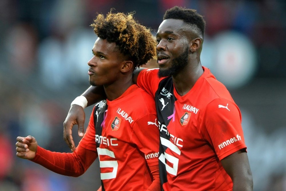 Yann Gboho, première titularisation avec Rennes. AFP