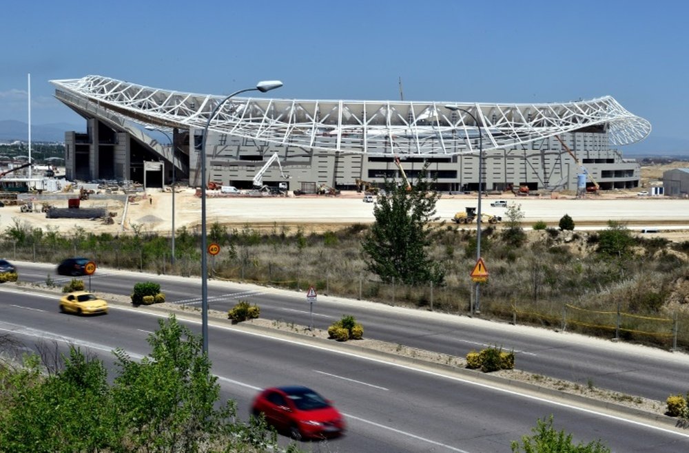 El Wanda Metropolitano podría albergar la final de la Champions de 2019. AFP