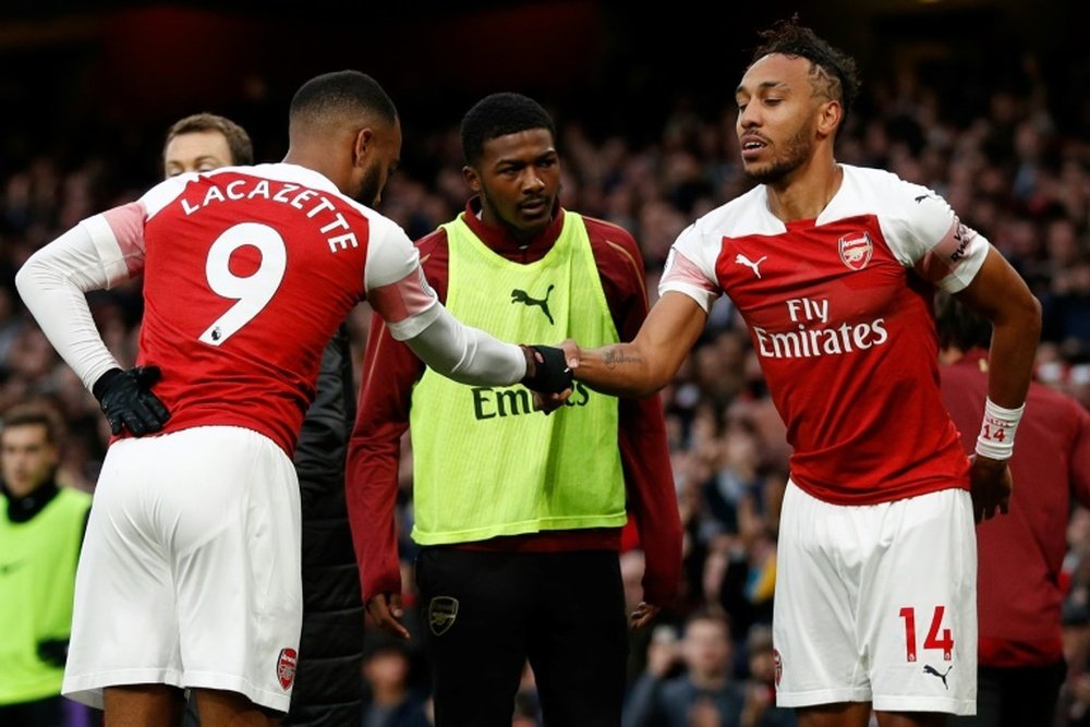 Otro lío en el Arsenal: a Aubameyang 'le gustan' las críticas a Emery. AFP