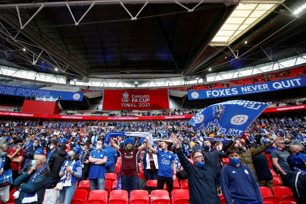 Cinco aficionados detenidos en Leicester. AFP
