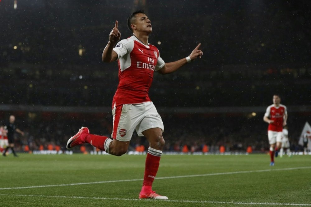 Alexis Sanchez is back in contention for Sunday's game against Liverpool. AFP