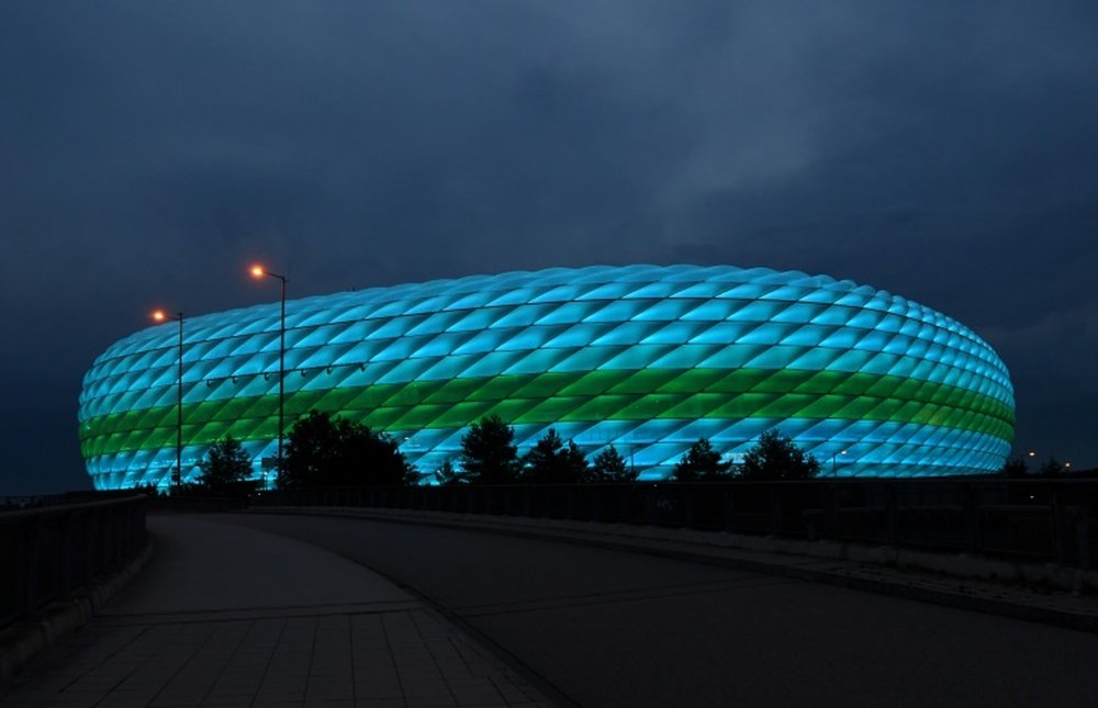 Detalles sobre el aforo permitido en el Allianz Arena. AFP