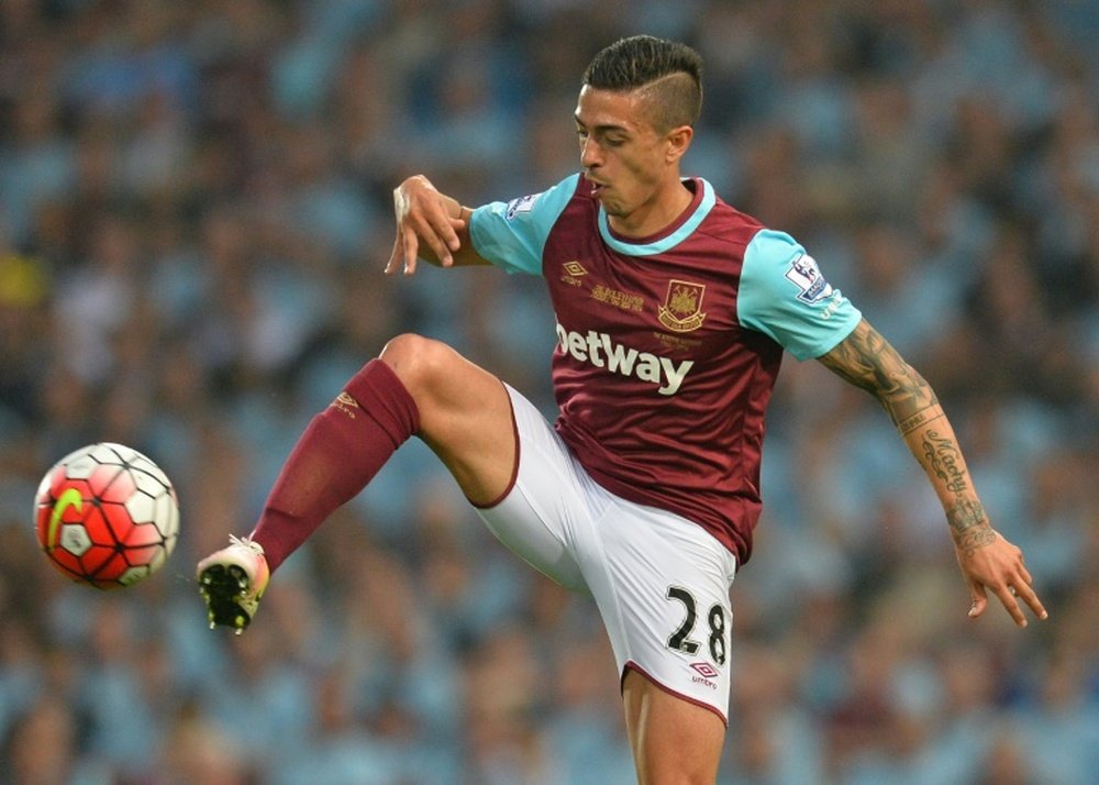 Lanzini has played only 45 minutes this season. AFP