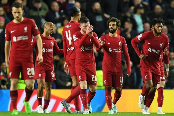 El Liverpool goleó al Rangers en la Champions por 1-7. AFP