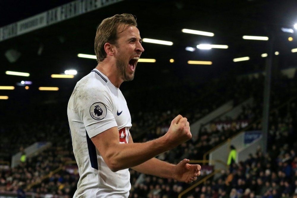 Kane, el rey del gol del Tottenham. AFP