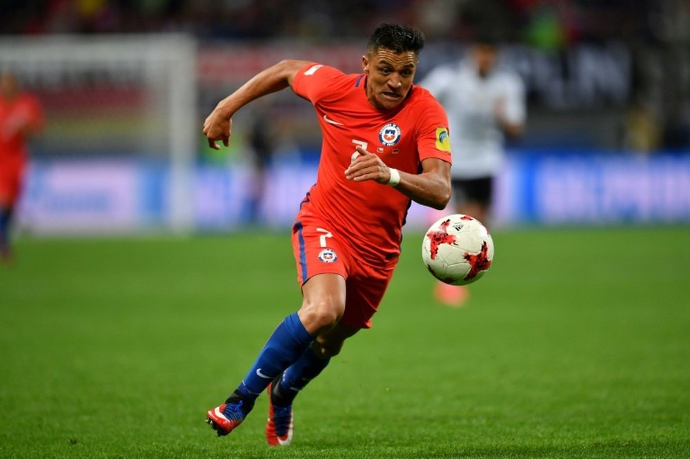 Alexis Sanchez: Chile's all time topscorer.AFP
