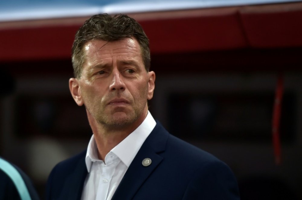 Michael Skibbe has managed Greece since October 2015. AFP