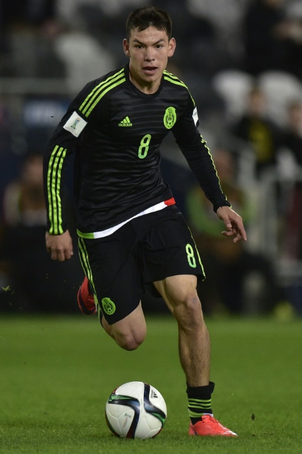 Lozano in action for his country, Mexico. BeSoccer