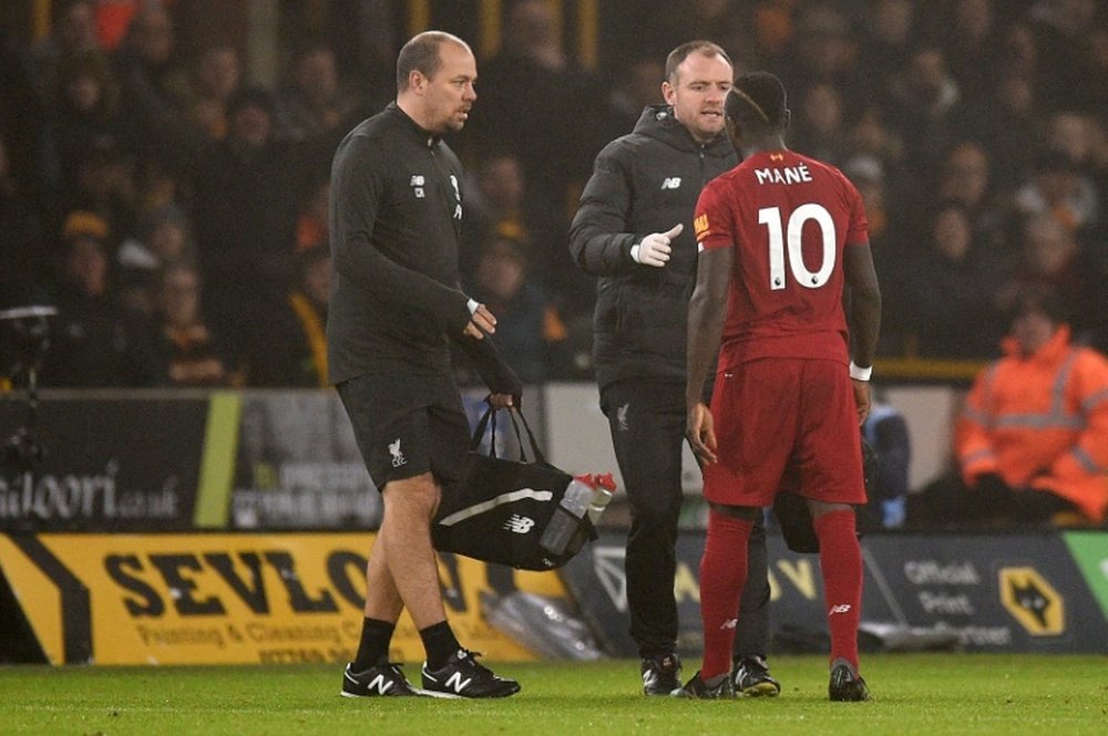Sadio Mane will miss Liverpool's next few matches. AFP