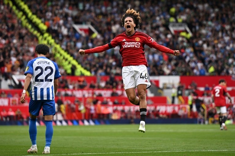 Sevilla and Everton are still in the race to land Hannibal Mejbri. AFP