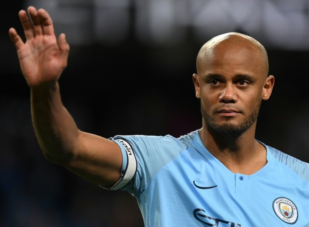 Will City erect a Vincent Kompany statue at the Etihad? AFP