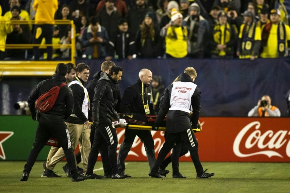 Josef Martínez se rompe el cruzado de la rodilla derecha. AFP