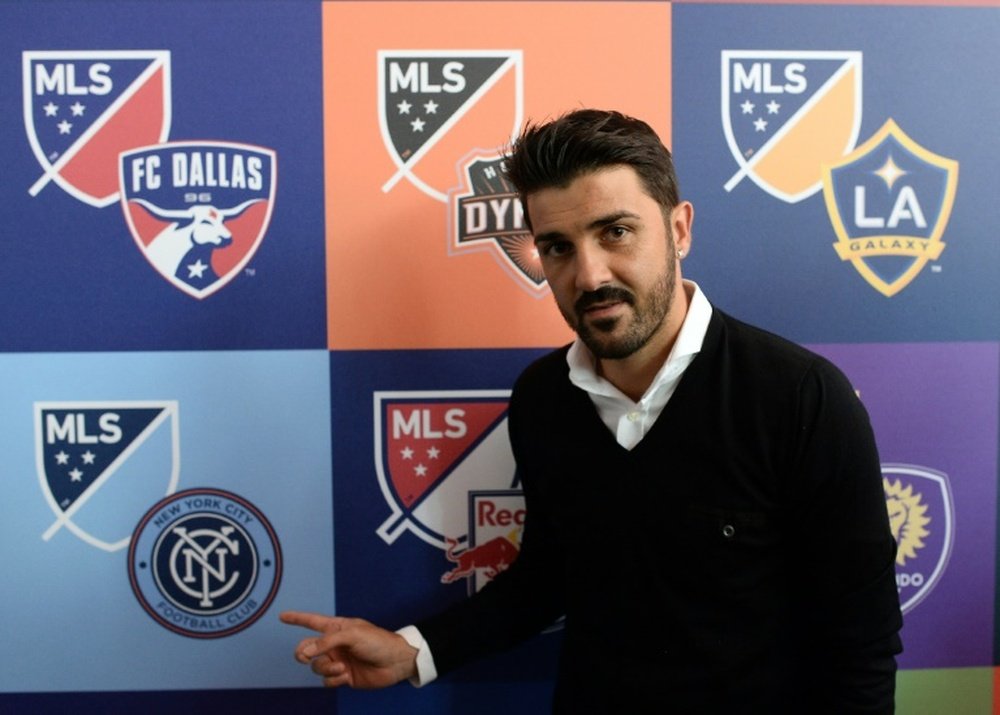 New York City FCs David Villa notched his 20th goal of the Major League Soccer season. AFP