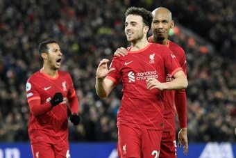 El Liverpool vence y convence. AFP