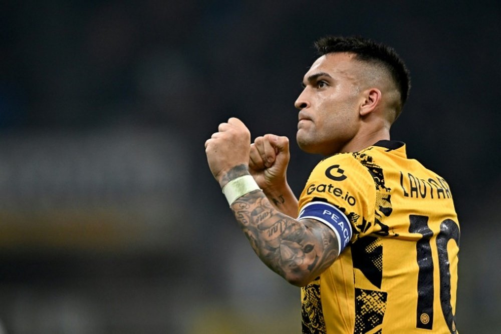 Lautaro Martinez was not nominated for the 2024 FIFA The Best Award. AFP