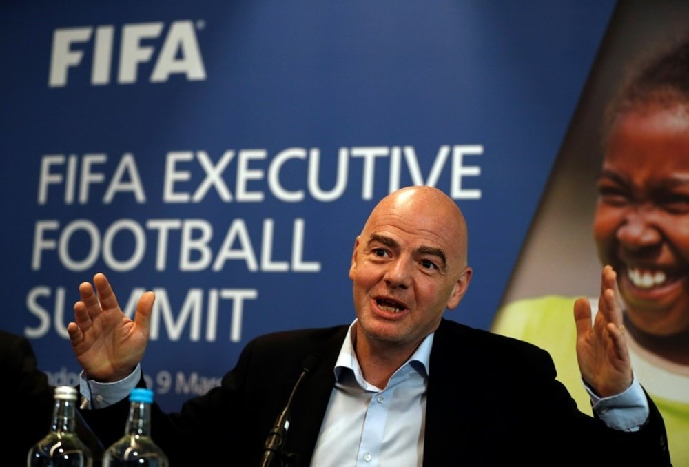 FIFA President Gianni Infantino says the US may not be in a position to submit a World Cup bid. AFP