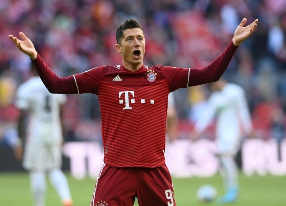 Lewandowski has a contract with Bayern until 2023. AFP