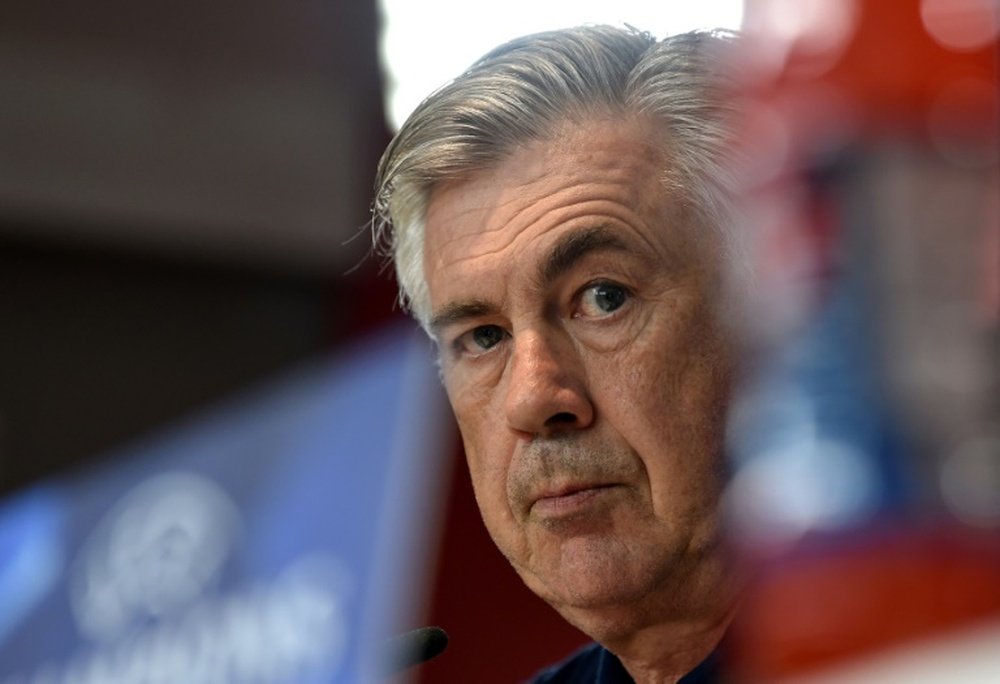 Ancelotti is facing rising tensions in his squad. AFP