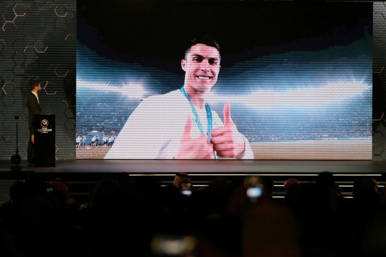 Cristiano volvió a ganar el Globe Soccer. AFP