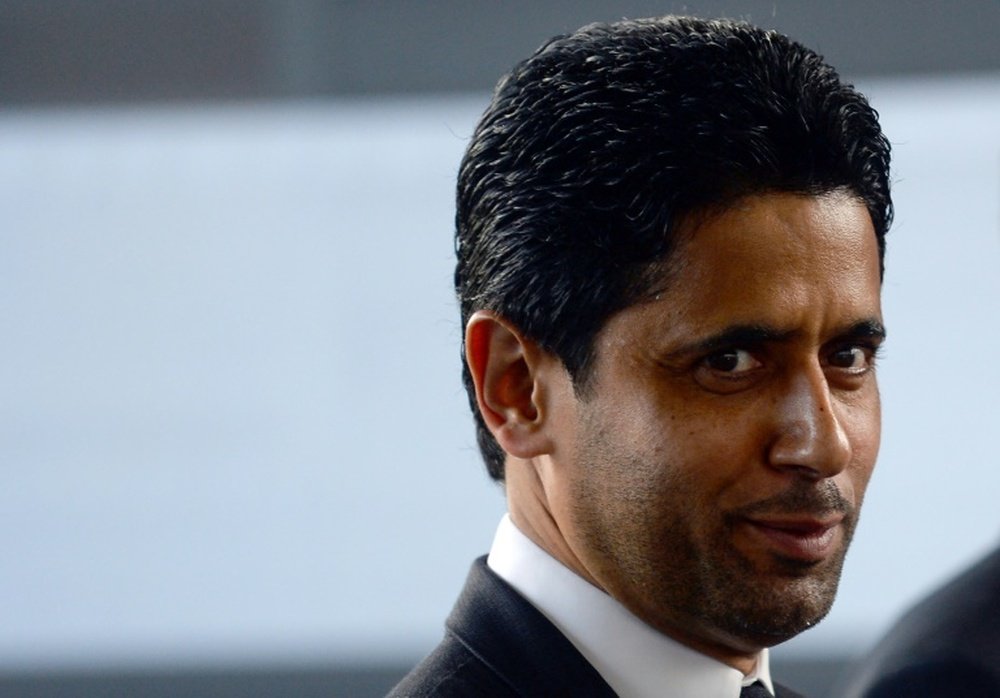 Nasser Al-Khelaïfi, una carrera que comenzó en el tenis. AFP