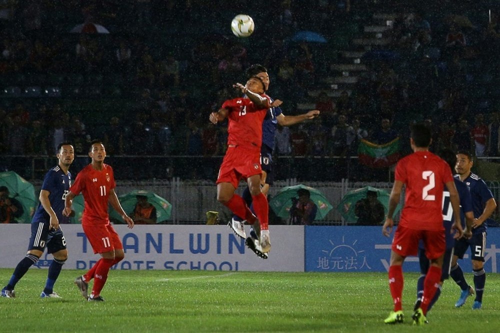 La Selección de Myanmar, sin varios jugadores como protesta al golpe. AFP