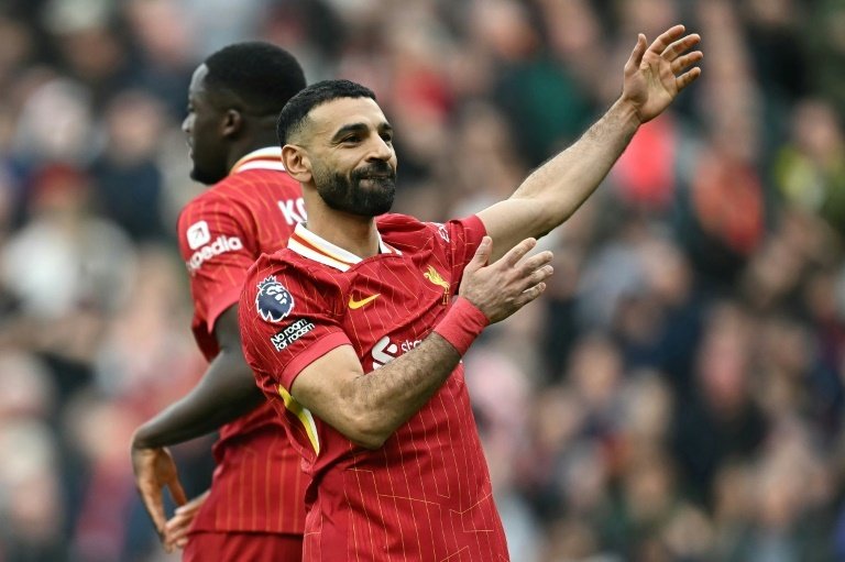 Salah scored twice for Liverpool against Southampton. AFP
