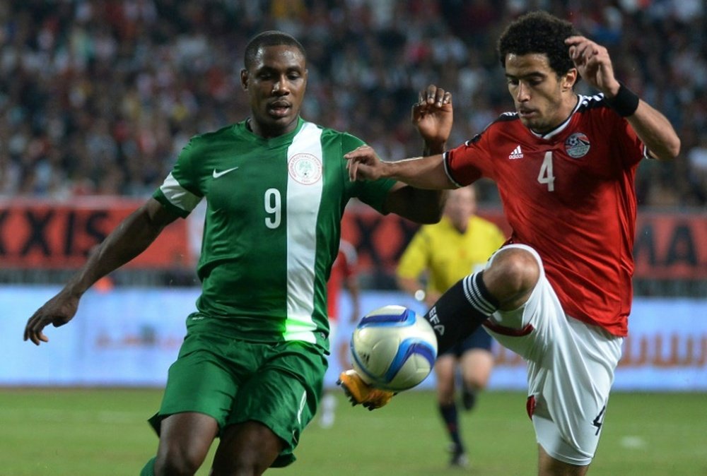 Encuentro entre Egipto y Nigeria por un pase para la Copa África. AFP