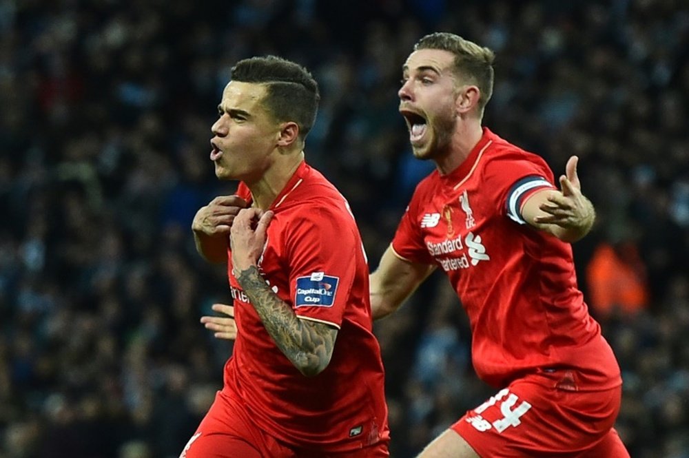 Henderson is hoping that Coutinho will stay at Anfield this summer. AFP