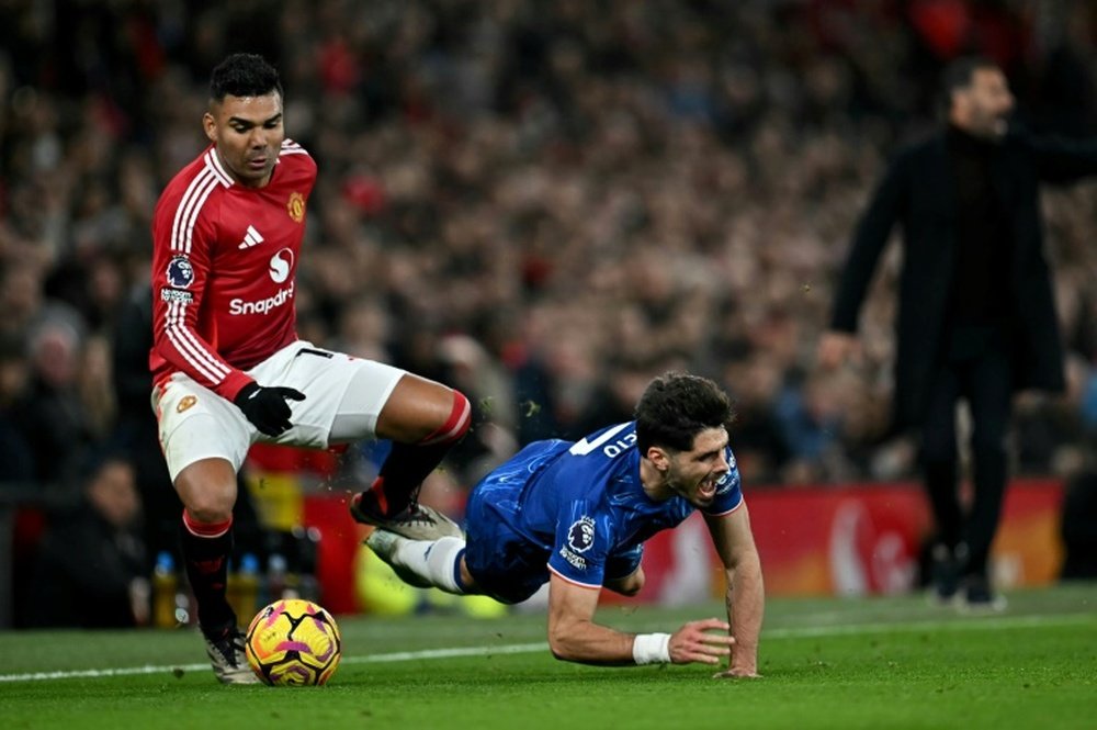 Amorim reflected on Casemiro's journey at United. AFP