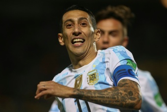 Di María ensalzó a Messi. AFP