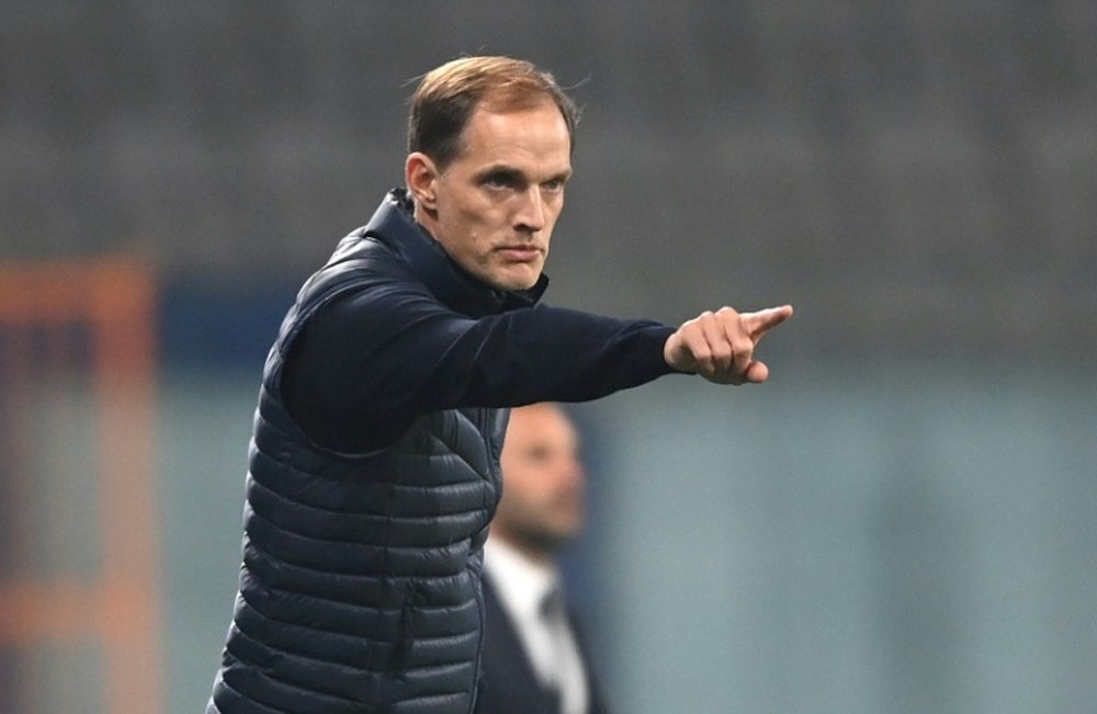 Tuchel could win the title on Sunday. AFP
