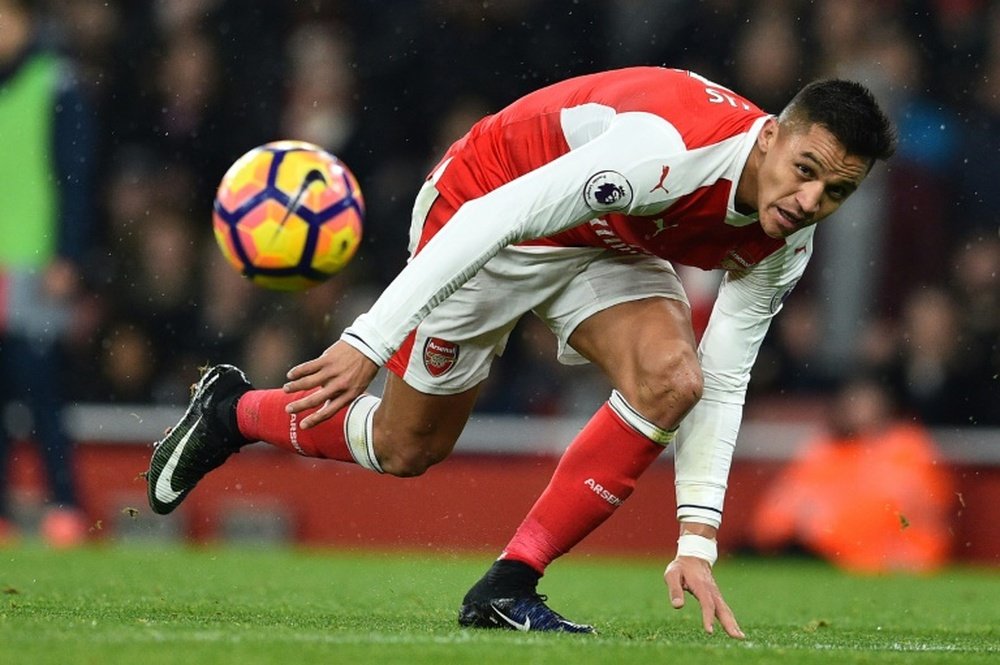 Alexis Sanchez in action. AFP