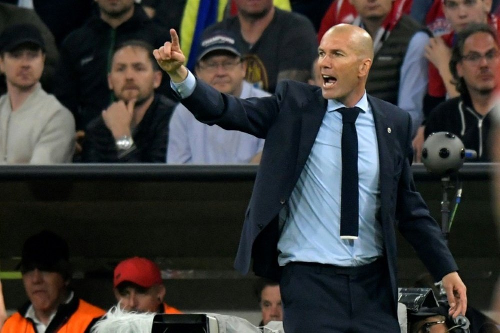 Zidane has now managed 200 games as Real Madrid boss. AFP