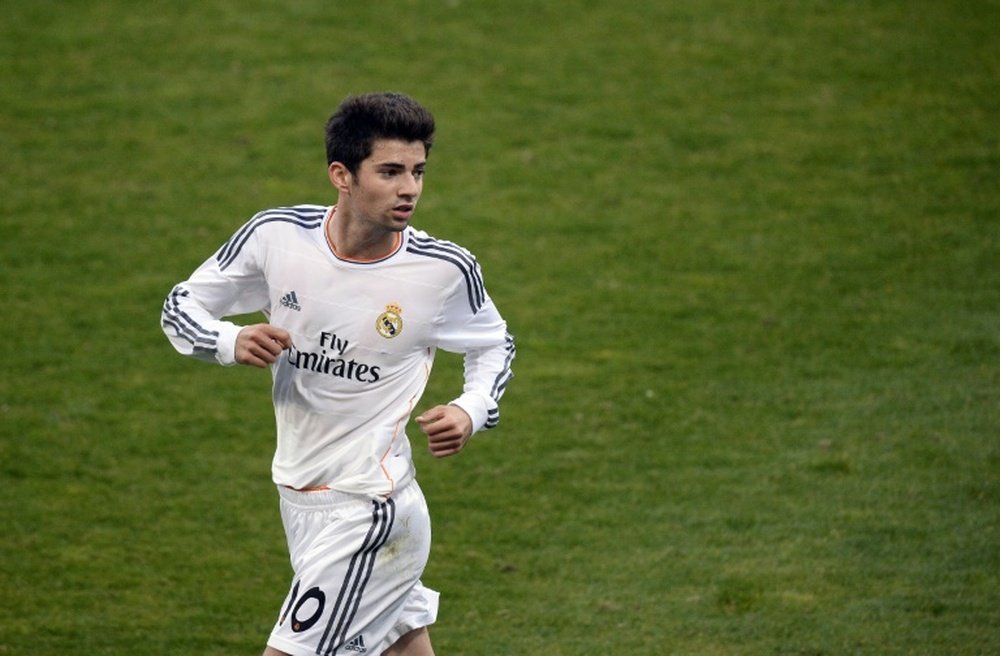 Real Madrids French midfielder Enzo Zidane, the 18-year-old son of French legend Zinedine Zidane, is pictured during the UEFA Youth League quarter-final football match between Paris Saint-Germain and Real Madrid at the Charlety Stadium last year