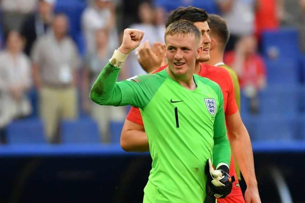 Pickford enjoyed an impressive World Cup campaign with England. AFP