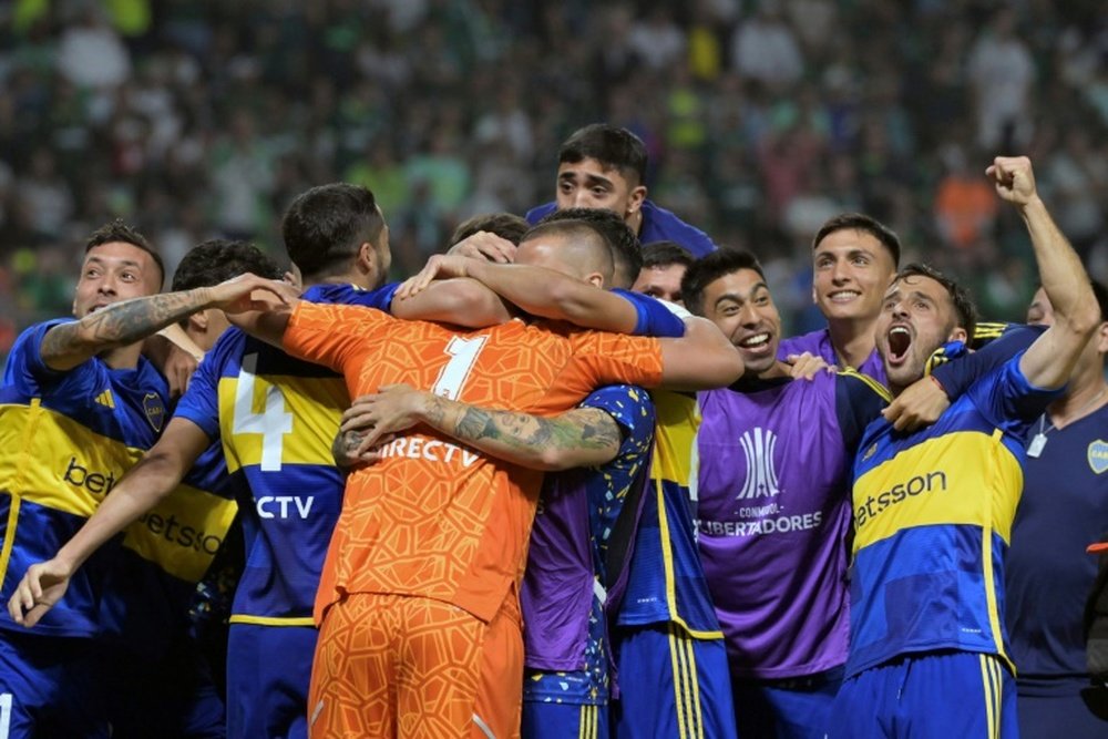Boca pasó a la final de la Libertadores. AFP