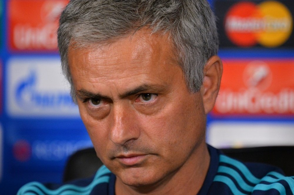 Jose Mourinho, pictured on November 3, 2015, has been increasingly linked to Louis Van Gaals job at United as the Dutchman continues to struggle at Old Trafford