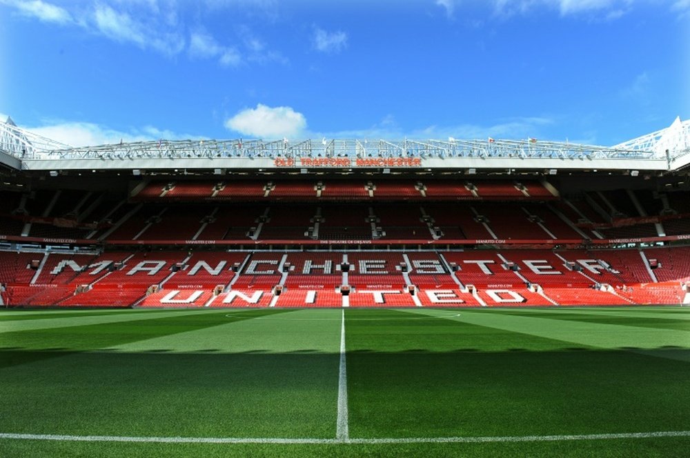 Manchester's Old Trafford Stadium before a match between Manchester United and Arsenal. AFP