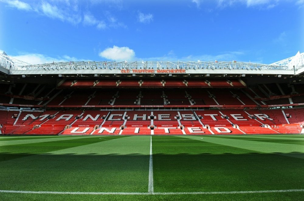 Manchesters Old Trafford Stadium before a match between Manchester United and Arsenal